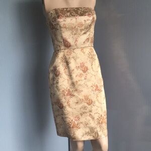 Moda International Brocade Strapless Dress, sz 4